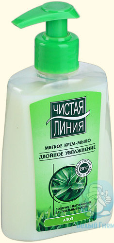Жидкое крем-мыло Чистая Линия (двойное увлажнение с Алоэ) 250мл*10