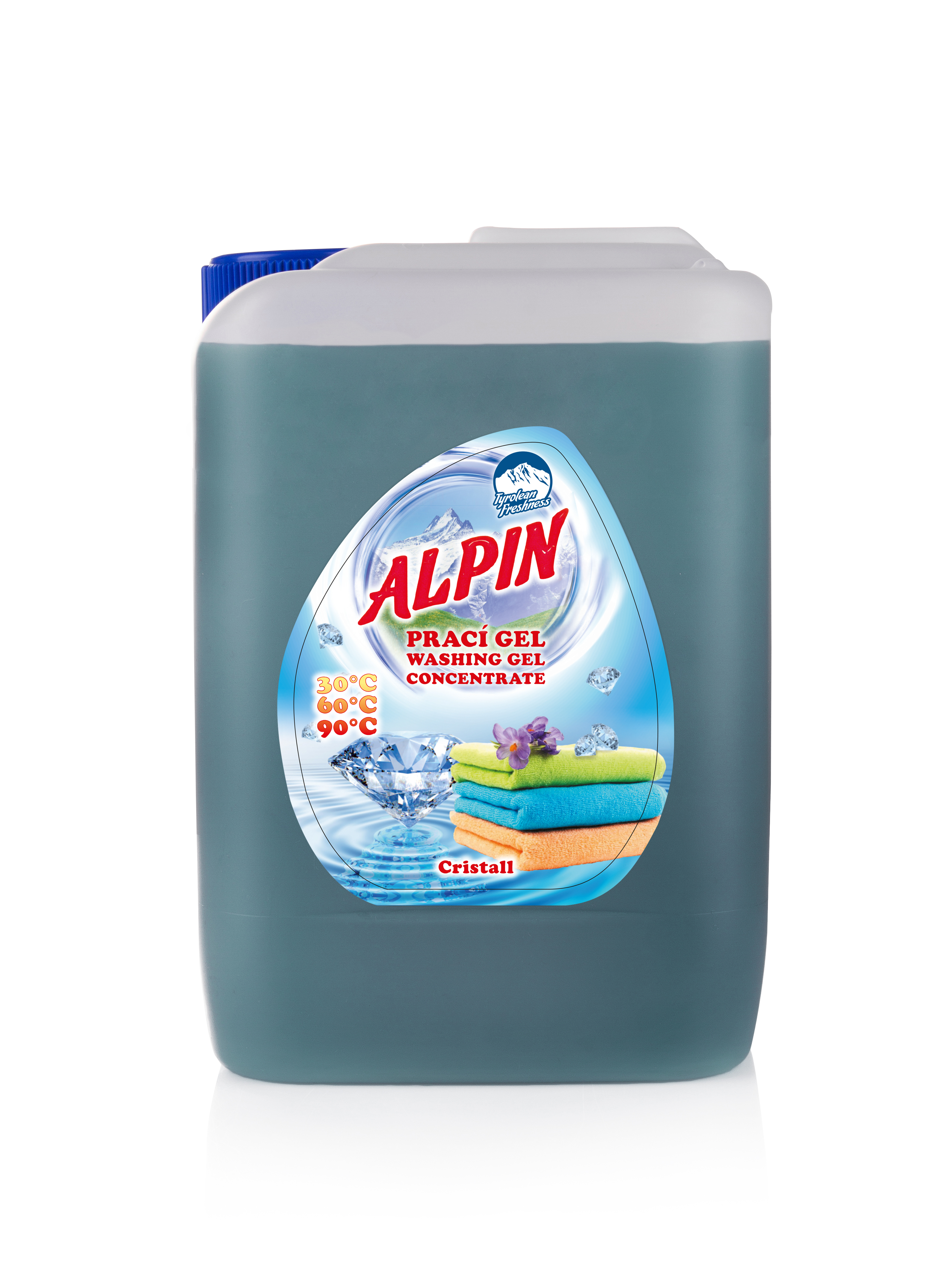 ALPIN Gel Cristall для белья с жирными пятнами (Гель для стирки Кристал) 5л